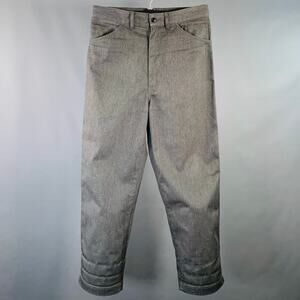 JUNYA WATANABE Size M Grey Charcoal Twill Polyester Cotton Casual Pants